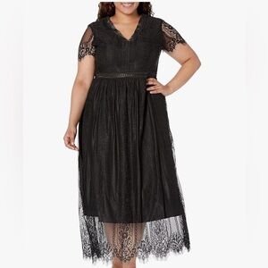 Black Lacey Boho Dress NWT